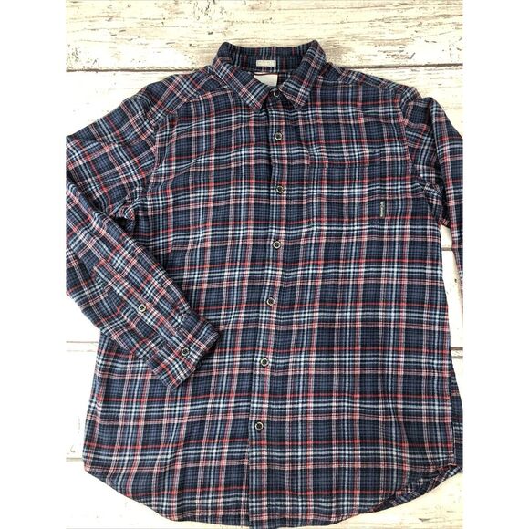 Columbia Other - Columbia Shirt Mens Medium Blue Red Flannel Plaid Button Up Regular Fit‎ Comfort